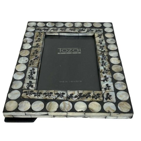 Tozai Home Accents Tozai Home Photo Picture Frame 4x6 Mosaic Floral